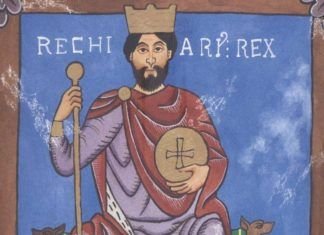Requiario, primer monarca suevo en convertirse al catolicismo.