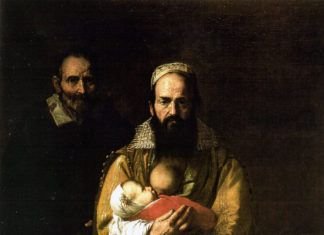 "Magdalena Ventura con su marido", por José de Ribera, 1631, Hospital de Tavera, Toledo.