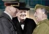 Montaje con Adolf Hitler, Winston Churchill y Francisco Franco a partir de unas de las fotografía del encuentro entre Hitler y Franco en Hendaya.