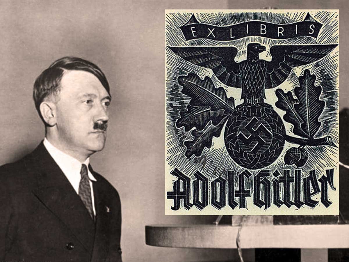 Hitler también contaba con su particular Ex libris.