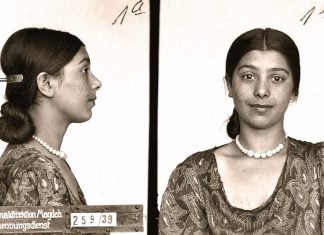 Ena Lauenburger, fotografiada por la policía criminal de Magdeburgo, en 1939.