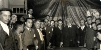 Unamuno en el Círculo Republicano de Vitoria, 1930 (foto: Ceferino Yanguas, Archivo Municipal de Vitoria-Gasteiz “Pilar Aróstegui”).