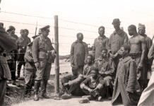 Prisioneros de guerra africanos durante las matanzas nazis